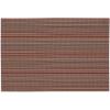 imageDII PVC Tabletop Collection Placemat Set Rectangle 13x1725 Gray 6 PieceTango Red