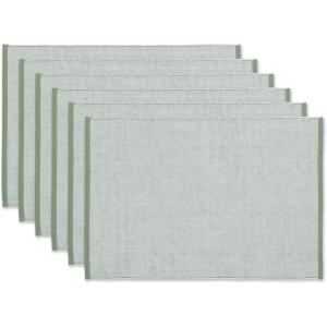 imageDII EcoFriendly Fine Ribbed Collection Placemat Set 13x19 French BlueArtichoke