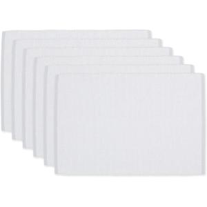 imageDII EcoFriendly Fine Ribbed Collection Placemat Set 13x19 French BlueLight Gray