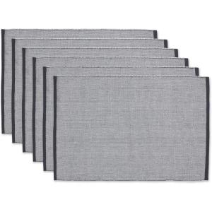 imageDII EcoFriendly Fine Ribbed Collection Placemat Set 13x19 French BlueMineral