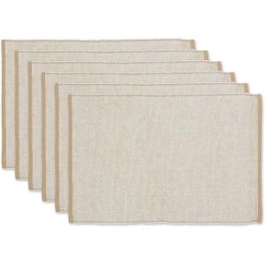 imageDII EcoFriendly Fine Ribbed Collection Placemat Set 13x19 French BlueStone