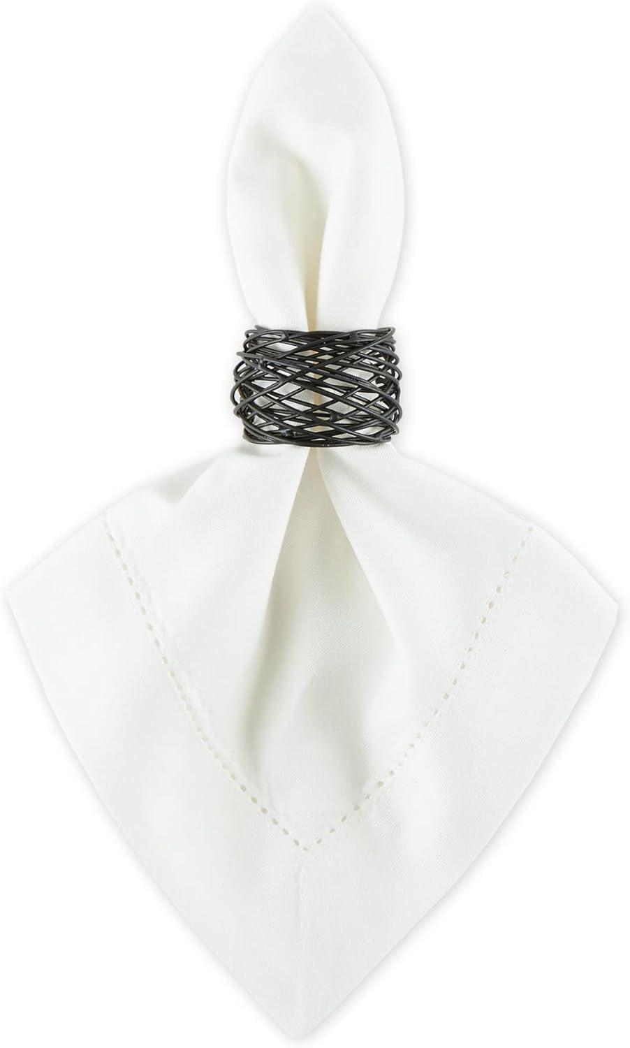 imageDII Basic Napkin Ring Collection Decorative Rattan One Size 6 CountBirdnest