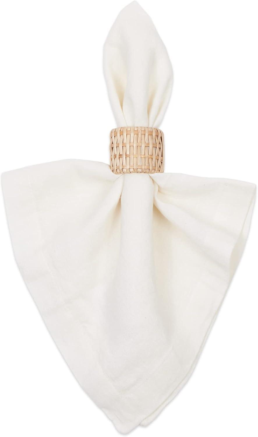 imageDII Basic Napkin Ring Collection Decorative Rattan One Size 6 CountRattan