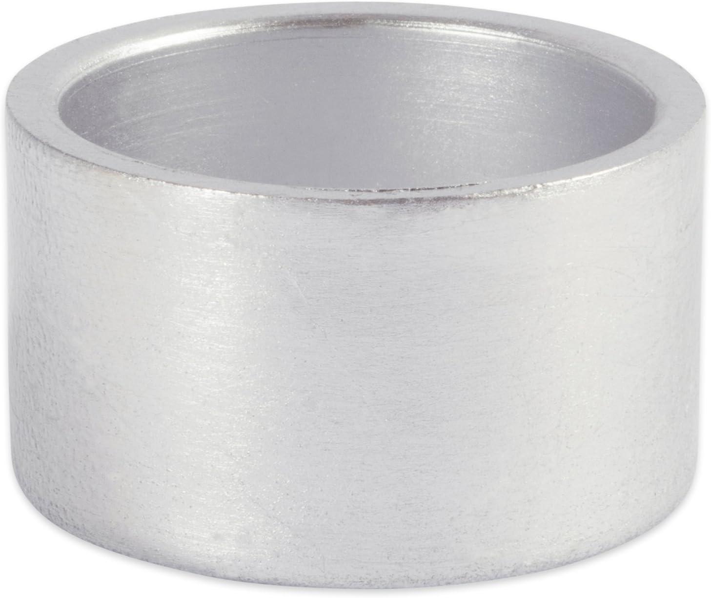 imageDII Basic Napkin Ring Collection Decorative Rattan One Size 6 CountSilver