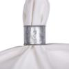 imageDII Basic Napkin Ring Collection Decorative Rattan One Size 6 CountGalvanized Silver