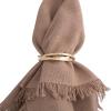 imageDII Decorative Basic Intertwined Napkin Ring Set Gold 6 CountGold