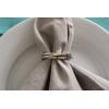 imageDII Decorative Basic Intertwined Napkin Ring Set Gold 6 CountSilver