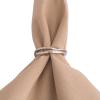 imageDII Decorative Basic Intertwined Napkin Ring Set Gold 6 CountSilver