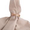 imageDII Decorative Basic Intertwined Napkin Ring Set Gold 6 CountTricolor