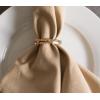 imageDII Decorative Basic Intertwined Napkin Ring Set Gold 6 CountTricolor