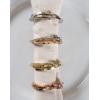 imageDII Decorative Basic Intertwined Napkin Ring Set Gold 6 CountTricolor