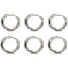 imageDII Decorative Basic Intertwined Napkin Ring Set Gold 6 CountSilver