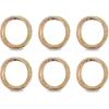 imageDII Decorative Basic Intertwined Napkin Ring Set Gold 6 CountTricolor