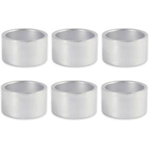 imageDII Basic Napkin Ring Collection Decorative Rattan One Size 6 CountSilver