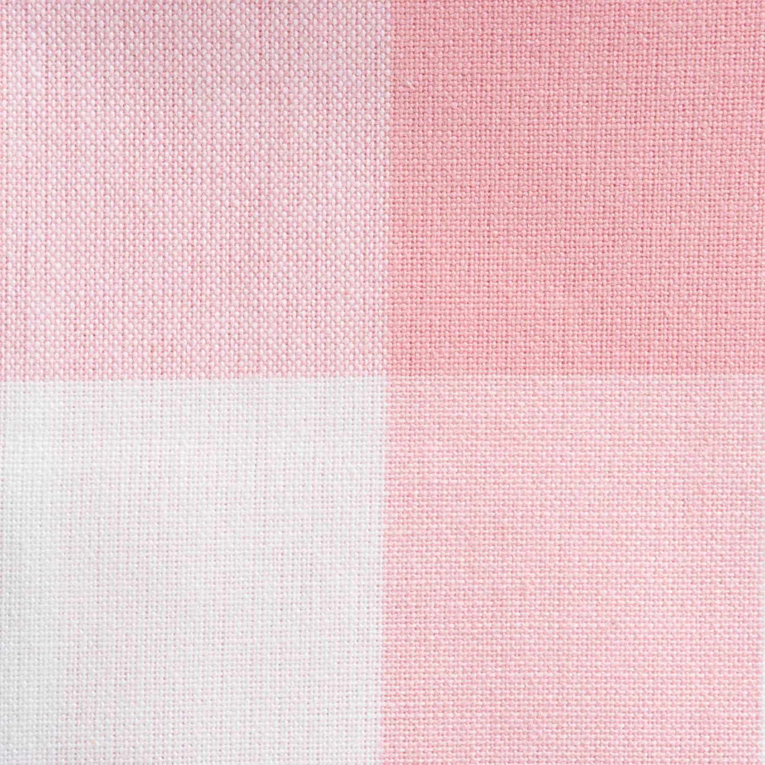 imageDII Buffalo Check Collection Classic Farmhouse Tablecloth Tablecloth 52x52 Pink ampamp White52 x 52 Square