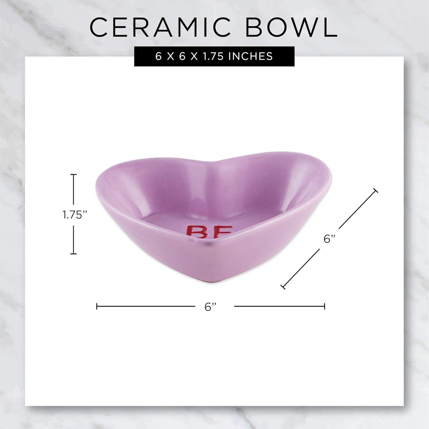 imageDII Valentines Day Ceramic Collection Candy Bowls Sweet Talk 4 Piece Candy Bowls Sweet Talk