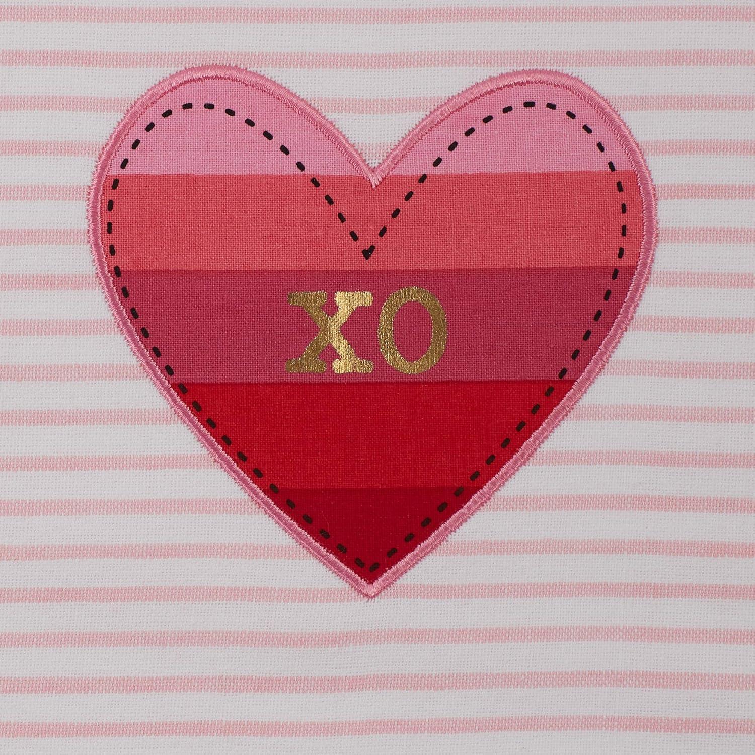 imageDII Valentines Day Collection Kitchen Dishtowel Set 18x28 Embellished Hearts 3 PieceLove Assorted