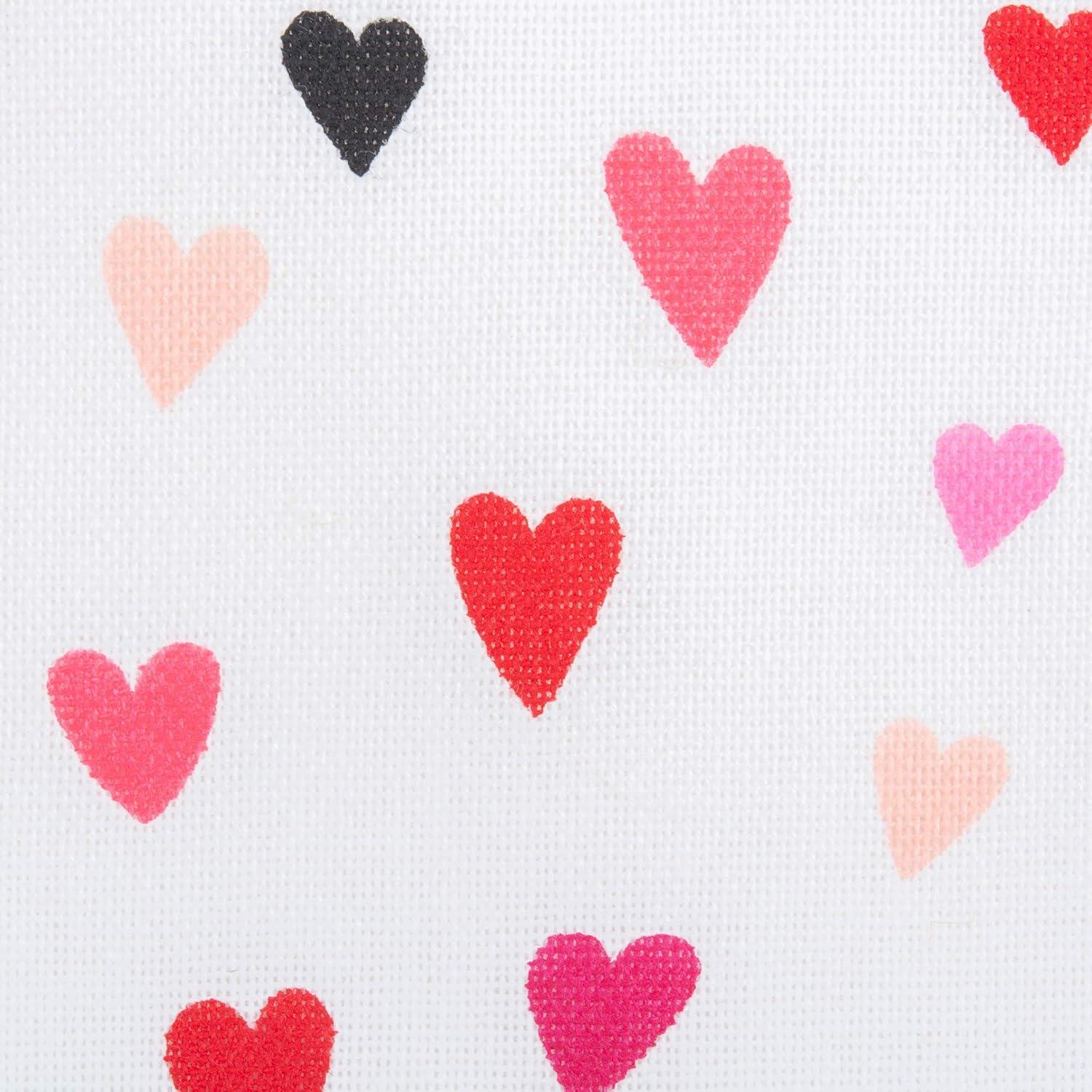 imageDII Valentines Day Collection Napkin Set 20x20 Checkered Heart 6 PieceConfetti Hearts