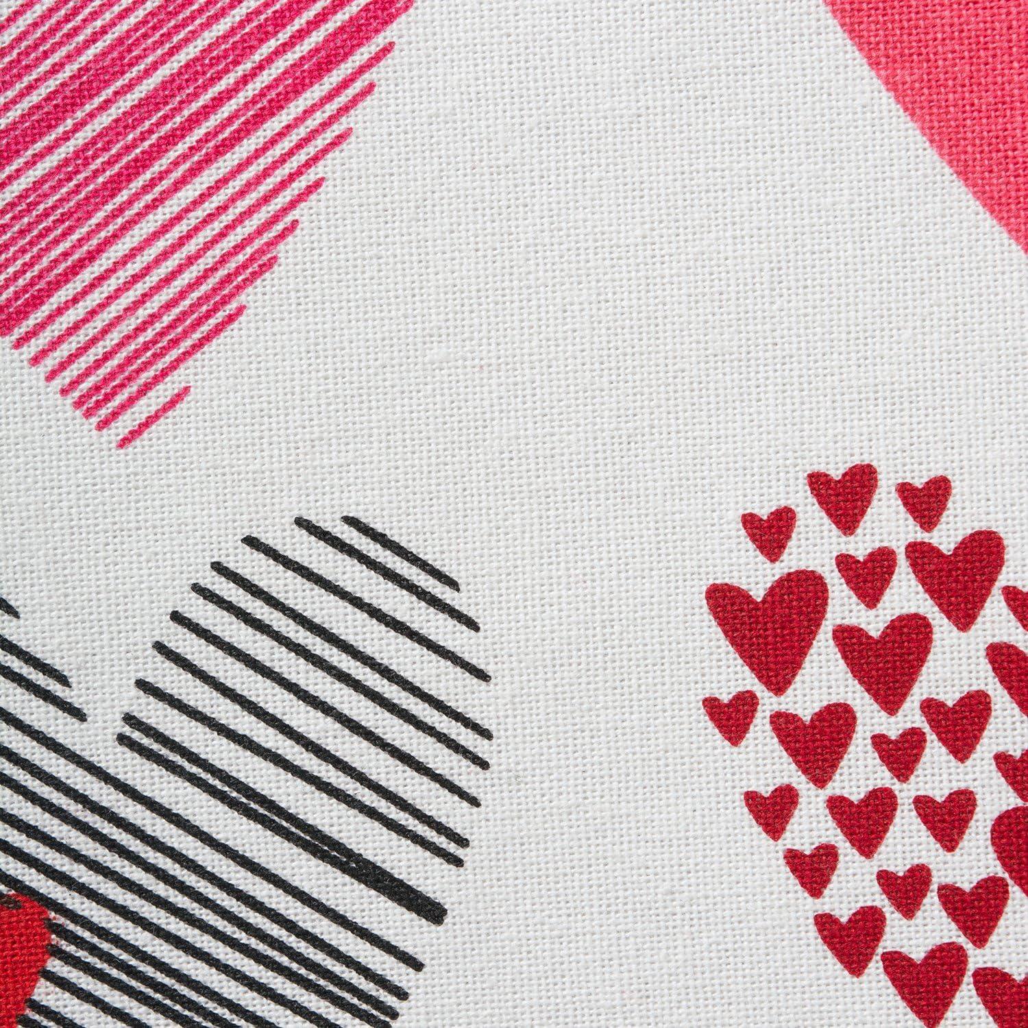 imageDII Valentines Day Collection Napkin Set 20x20 Checkered Heart 6 PieceHearts Collage