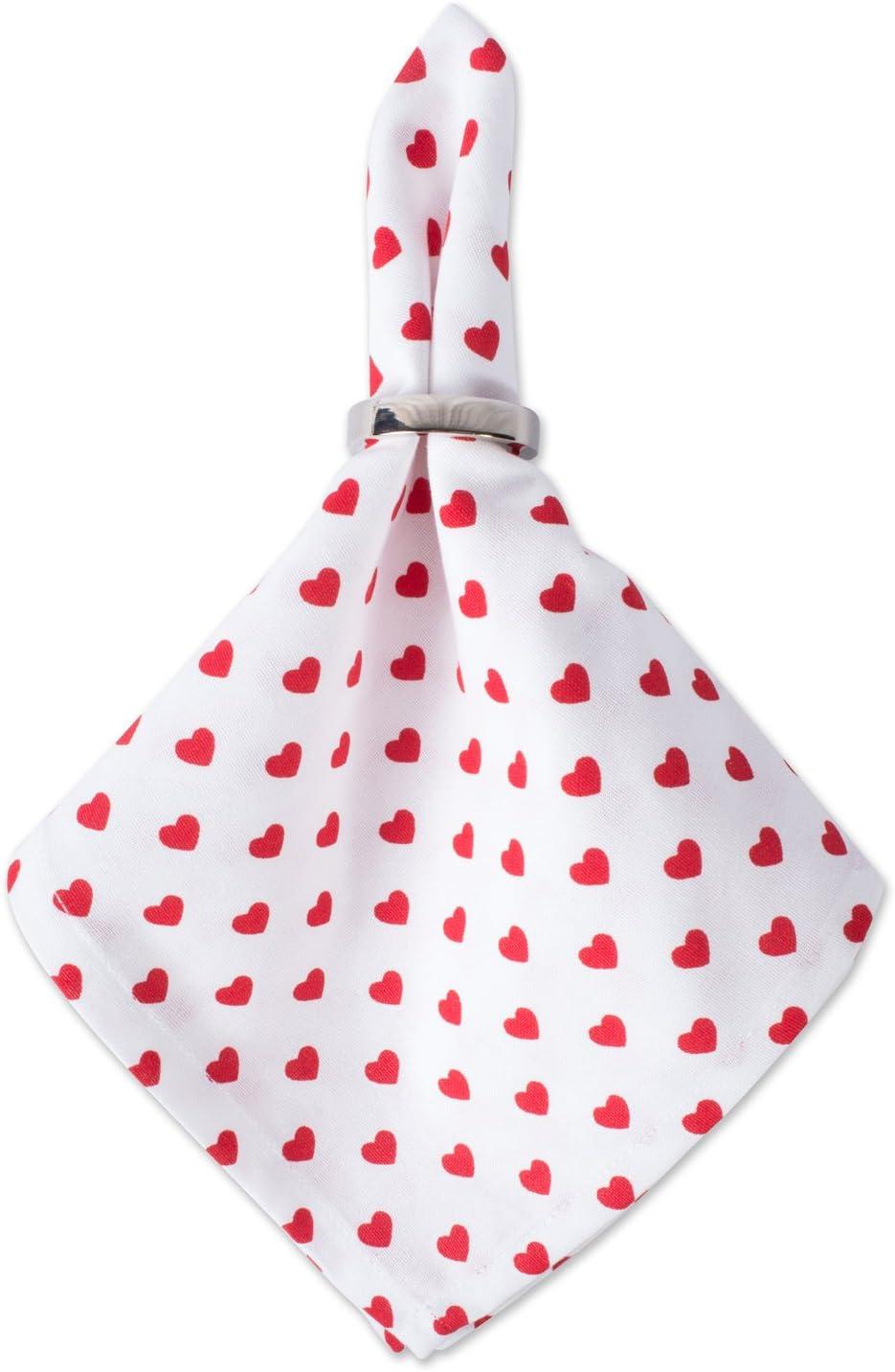 imageDII Valentines Day Collection Napkin Set 20x20 Checkered Heart 6 PieceLittle Hearts