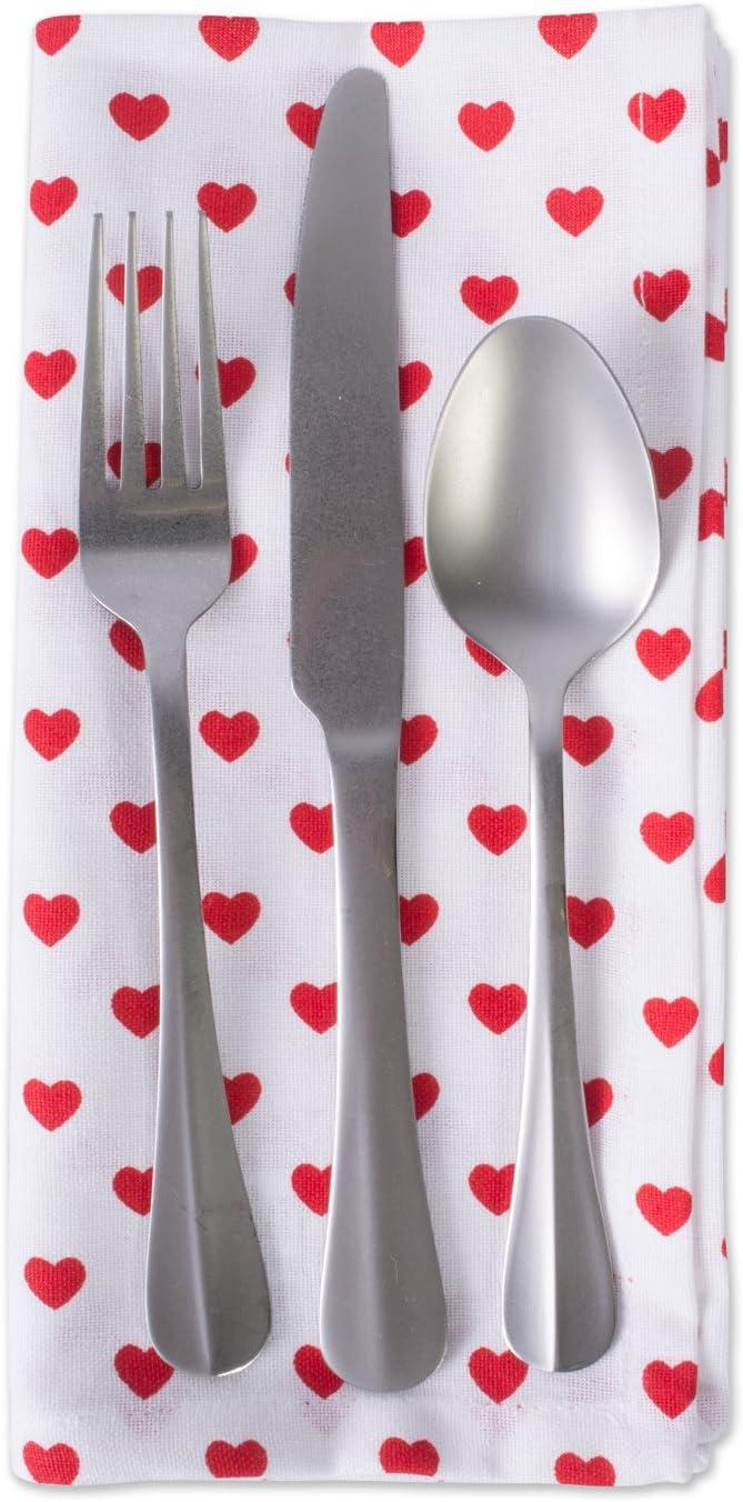 imageDII Valentines Day Collection Napkin Set 20x20 Checkered Heart 6 PieceLittle Hearts