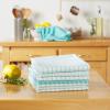 imageDII Everyday Basic Collection Woven Dishtowel Set 20x28 Red 8 PieceAqua