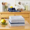imageDII Everyday Basic Collection Woven Dishtowel Set 20x28 Red 8 PieceNautical Blue