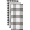 imageDII Gingham Check Kitchen Collection Pink Dishtowel SetGray