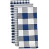 imageDII Gingham Check Kitchen Collection Pink Dishtowel SetNavy