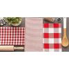 imageDII Gingham Check Kitchen Collection Pink Dishtowel SetRed