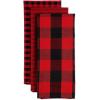 imageDII Gingham Check Kitchen Collection Pink Dishtowel SetRedBlack