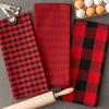 imageDII Gingham Check Kitchen Collection Pink Dishtowel SetRedBlack