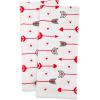 imageDII Valentines Day Collection Kitchen Dishtowel Set 18x28 Embellished Hearts 3 PieceArrow Collage