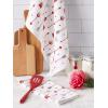 imageDII Valentines Day Collection Kitchen Dishtowel Set 18x28 Embellished Hearts 3 PieceArrow Collage