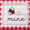 imageDII Valentines Day Collection Kitchen Dishtowel Set 18x28 Embellished Hearts 3 PieceLove Grows Here Gingham
