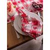 imageDII Valentines Day Collection Napkin Set 20x20 Checkered Heart 6 PieceCheckered Heart