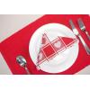 imageDII Valentines Day Collection Napkin Set 20x20 Checkered Heart 6 PieceCheckered Heart