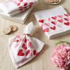 imageDII Valentines Day Collection Napkin Set 20x20 Checkered Heart 6 PieceTwo Hearts