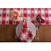 imageDII Valentines Day Tablecloth Check Collection Tablecloth 52x52 Checkered HeartsCheckered Heart