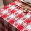 imageDII Valentines Day Tablecloth Check Collection Tablecloth 52x52 Checkered HeartsCheckered Heart