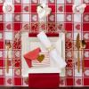 imageDII Valentines Day Tablecloth Check Collection Tablecloth 52x52 Checkered HeartsCheckered Heart