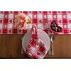 imageDII Valentines Day Tablecloth Check Collection Tablecloth 52x52 Checkered HeartsCheckered Heart
