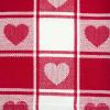 imageDII Valentines Day Tablecloth Check Collection Tablecloth 52x52 Checkered HeartsCheckered Heart
