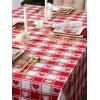 imageDII Valentines Day Tablecloth Check Collection Tablecloth 52x52 Checkered HeartsCheckered Heart