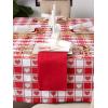 imageDII Valentines Day Tablecloth Check Collection Tablecloth 52x52 Checkered HeartsCheckered Heart
