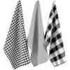 imageDII Gingham Check Kitchen Collection Pink Dishtowel SetBlack