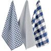 imageDII Gingham Check Kitchen Collection Pink Dishtowel SetNavy