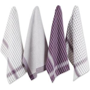 imageDII Everyday Basic Collection Woven Dishtowel Set 20x28 Red 8 PieceEggplant