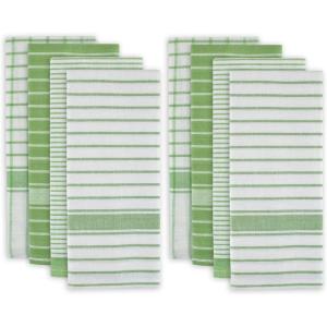 imageDII Everyday Basic Collection Woven Dishtowel Set 20x28 Red 8 PieceGreen