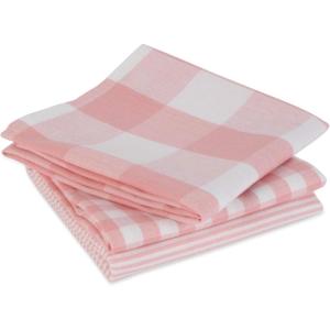 imageDII Gingham Check Kitchen Collection Pink Dishtowel SetPink